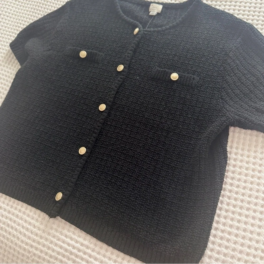 Women's Short Sleeve Lady Jacket Cardigan - A New Day NWT szXXL - Picture 5 of 6